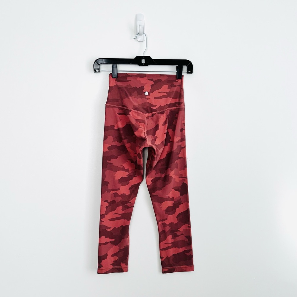Lululemon Align Crop *21" in Heritage 365 Camo Brier Rose Multi - Picture 9 of 12
